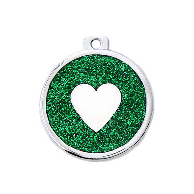 Plăcuță de identificare pentru animale de companie gravată personalizată, personalizată, Urme de câine, PENDANT, Etichetă cu model de inimă