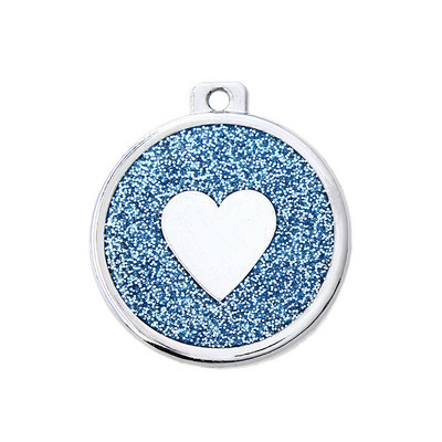 Plăcuță de identificare pentru animale de companie gravată personalizată, personalizată, Urme de câine, PENDANT, Etichetă cu model de inimă