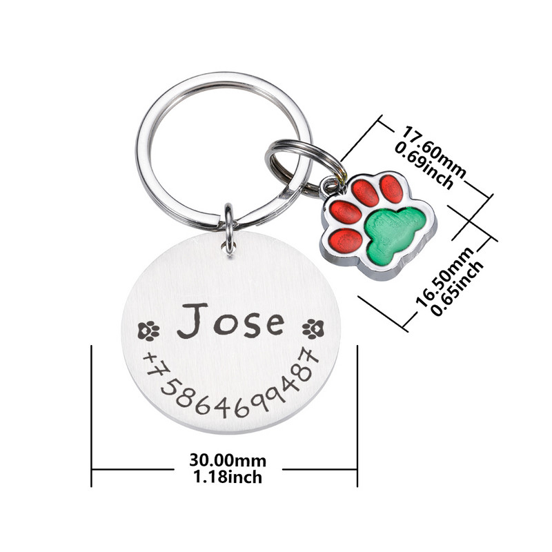 STVK Pet Id Tag Αξεσουάρ σκυλιών Προσαρμοσμένες ετικέτες Μπρελόκ από ανοξείδωτο ατσάλι Προϊόντα για κατοικίδια για γάτες Προμήθειες για σκύλους Περιλαίμια σκύλων