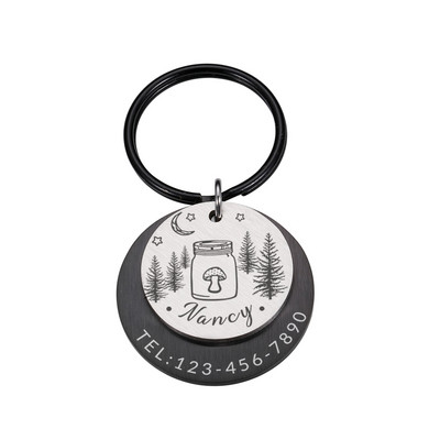 Guler de câine personalizabil Etichete de identificare anti-pierdere Accesorii pentru animale de companie Adresă cu gravare Număr Număr Plăcuță cu numele câinelui de companie Dropshipping