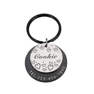 Guler de câine personalizabil Etichete de identificare anti-pierdere Accesorii pentru animale de companie Adresă cu gravare Număr Număr Plăcuță cu numele câinelui de companie Dropshipping