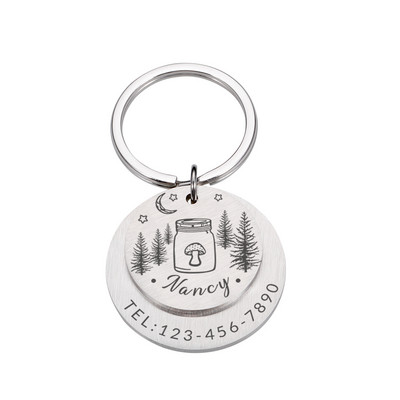 Guler de câine personalizabil Etichete de identificare anti-pierdere Accesorii pentru animale de companie Adresă cu gravare Număr Număr Plăcuță cu numele câinelui de companie Dropshipping