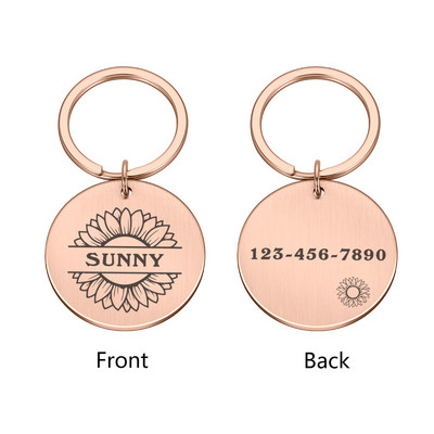 Colier personalizabil pentru pisici Etichete de identificare Lanț Câini Accesorii pentru animale de companie Adresă cu gravură Număr Număr Plăcuță cu numele câinelui de companie Dropshipping