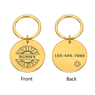 Colier personalizabil pentru pisici Etichete de identificare Lanț Câini Accesorii pentru animale de companie Adresă cu gravură Număr Număr Plăcuță cu numele câinelui de companie Dropshipping