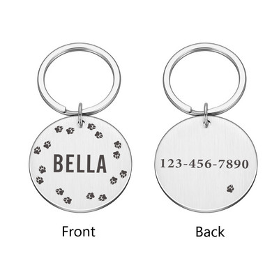 Colier personalizabil pentru pisici Etichete de identificare Lanț Câini Accesorii pentru animale de companie Adresă cu gravură Număr Număr Plăcuță cu numele câinelui de companie Dropshipping