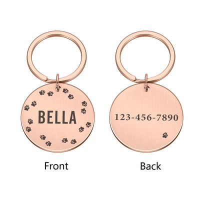 Colier personalizabil pentru pisici Etichete de identificare Lanț Câini Accesorii pentru animale de companie Adresă cu gravură Număr Număr Plăcuță cu numele câinelui de companie Dropshipping