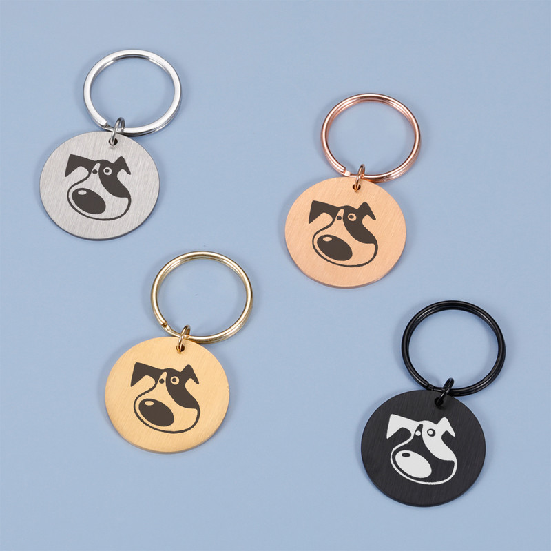 Ingyenes gravírozott kisállatazonosító címkék, személyre szabott kisállat-címke macskáknak kutyáknak névnyakörv háziállatoknak Egyedi névazonosító nyakörvek kisállat-kiegészítők