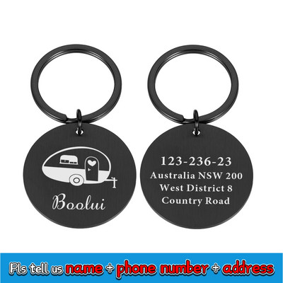 Etichete de identificare personalizate pentru câini Etichetă metalică gravată pentru câini de talie mică Guler cu nume pentru pisici Cățeluș Accesorii pentru animale de companie Etichete cu nume personalizate