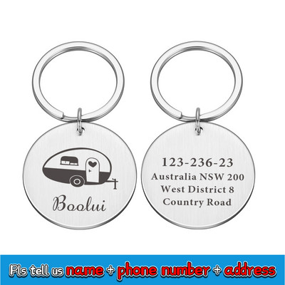 Etichete de identificare personalizate pentru câini Etichetă metalică gravată pentru câini de talie mică Guler cu nume pentru pisici Cățeluș Accesorii pentru animale de companie Etichete cu nume personalizate