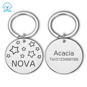 Etichete de identificare pentru câini, pisici, personalizate, anti-pierdute, Cadouri pentru iubitorii de câini, etichete de guler pentru animale de companie Etichetă gravată pentru proprietarul de animale de companie Etichetă pentru cățeluș nouă Cadouri