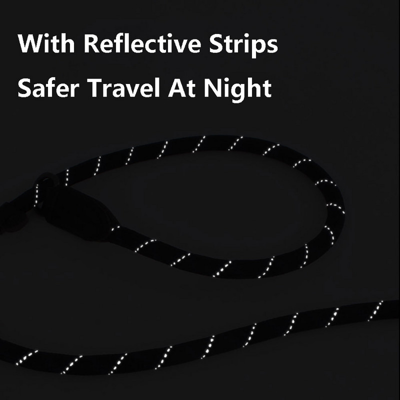 Lesă pentru câini Frânghie de alunecare Lesă de plumb Frânghie împletită reflectorizată rezistentă, guler cu buclă reglabilă Lese de dresaj pentru câini de talie medie