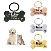 Ετικέτες ονομάτων κατά της απώλειας για Προσαρμοσμένη ετικέτα ταυτότητας για κολάρο σκύλου με δωρεάν χάραξη Αριθμός ονόματος εξατομικευμένα αξεσουάρ για κολάρο γατών για κατοικίδια