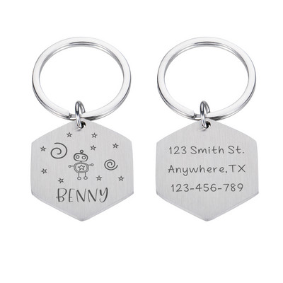 Isikupärastatud aadressi Koera rinnamärgised Kohandatud koera kaelarihm kassipoeg kassi kaelakee ID silt Lemmikloomakoerte keti medal graveeritud nimega