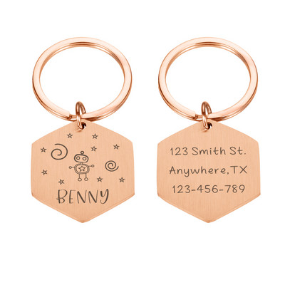 Isikupärastatud aadressi Koera rinnamärgised Kohandatud koera kaelarihm kassipoeg kassi kaelakee ID silt Lemmikloomakoerte keti medal graveeritud nimega