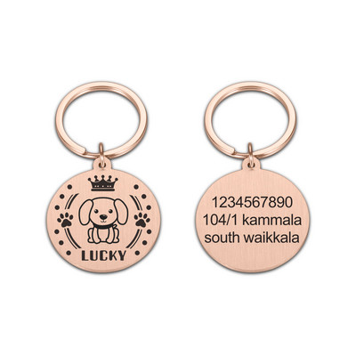 Isikupärastatud aadressi Koera rinnamärgised Kohandatud koera kaelarihm kassipoeg kassi kaelakee ID silt Lemmikloomakoerte keti medal graveeritud nimega