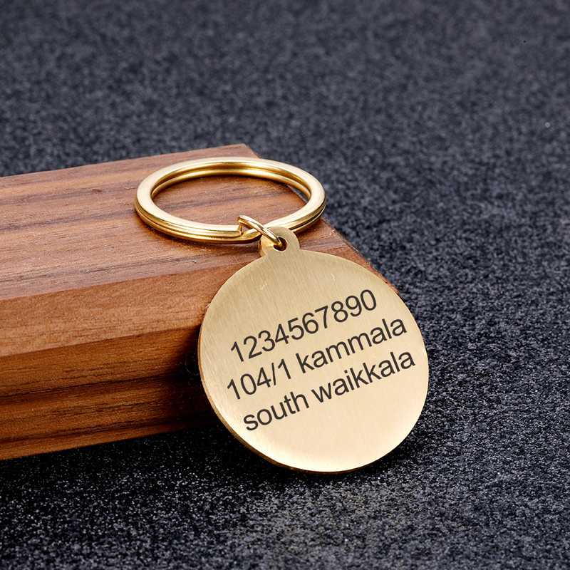 Isikupärastatud aadressi Koera rinnamärgised Kohandatud koera kaelarihm kassipoeg kassi kaelakee ID silt Lemmikloomakoerte keti medal graveeritud nimega