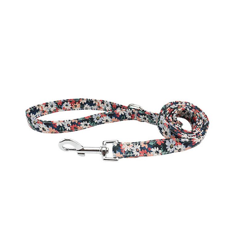 Noua lesă pentru animale de companie, cățeluș, pisică, câine, lesă, retro, pastorală, flori, dresaj, ham pentru câini de talie mică