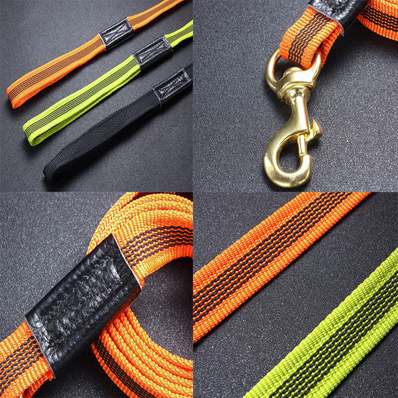 Lesă pentru câini Lease pentru animale de companie, cauciuc anti-alunecare, nailon, dresaj, frânghie de mers 2m 3m, lesă pentru câini de lucru, pentru câini mici, mijlocii mari, mâner moale