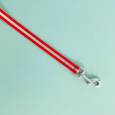 2 M 3M, culoare bomboană, în aer liber, rezistent la murdărie, ușor de curățat, impermeabil, reflectorizant, strălucitor de noapte, acoperit cu PVC, lesă plată pentru câini pentru animale de companie de toate dimensiunile