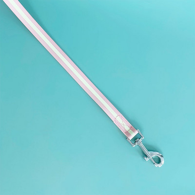 2 M 3M, culoare bomboană, în aer liber, rezistent la murdărie, ușor de curățat, impermeabil, reflectorizant, strălucitor de noapte, acoperit cu PVC, lesă plată pentru câini pentru animale de companie de toate dimensiunile