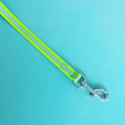 2 M 3M, culoare bomboană, în aer liber, rezistent la murdărie, ușor de curățat, impermeabil, reflectorizant, strălucitor de noapte, acoperit cu PVC, lesă plată pentru câini pentru animale de companie de toate dimensiunile