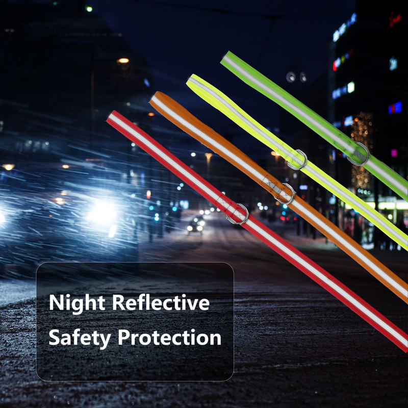 2 M 3M, culoare bomboană, în aer liber, rezistent la murdărie, ușor de curățat, impermeabil, reflectorizant, strălucitor de noapte, acoperit cu PVC, lesă plată pentru câini pentru animale de companie de toate dimensiunile