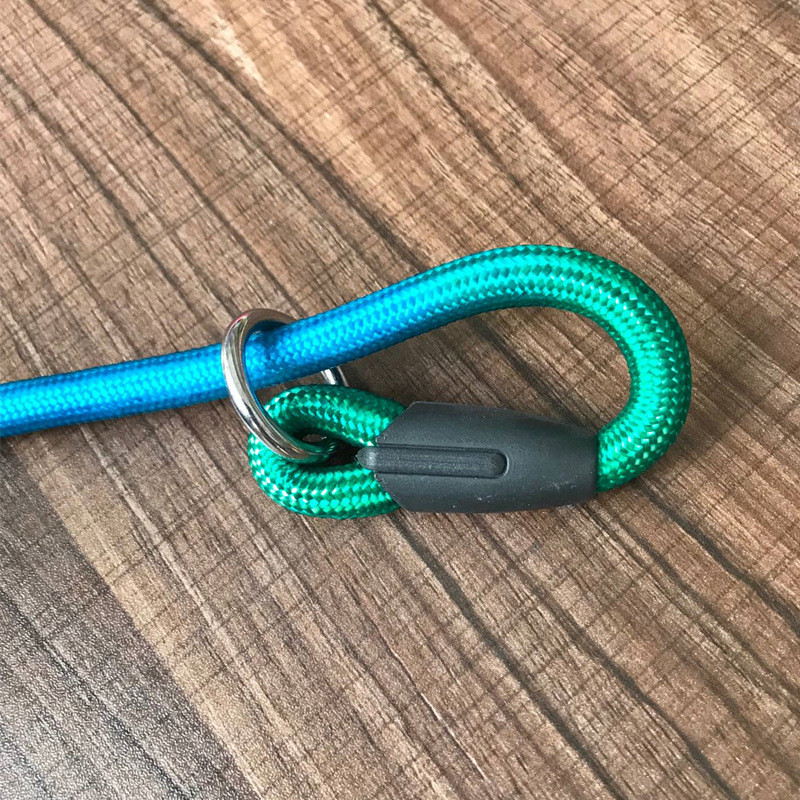 Curcubeu P Lanț Lesă pentru câini Guler antiderapant Lens de plimbare pentru animale de companie, din nailon, colorat, pentru antrenament pentru câini, frânghie, tracțiune pentru câini de talie mică, mijlocie