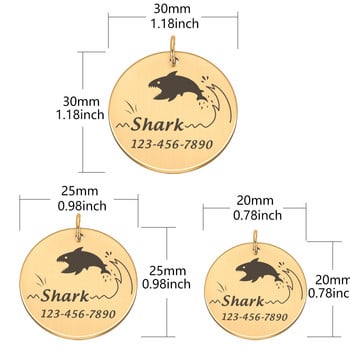 Персонализиран етикет за куче Етикет за идентификатор на домашен любимец Етикети с имена Безплатни персонализирани етикети за котки Кученца Нашийник от неръждаема стомана Аксесоари за домашни любимци Дропшиппинг