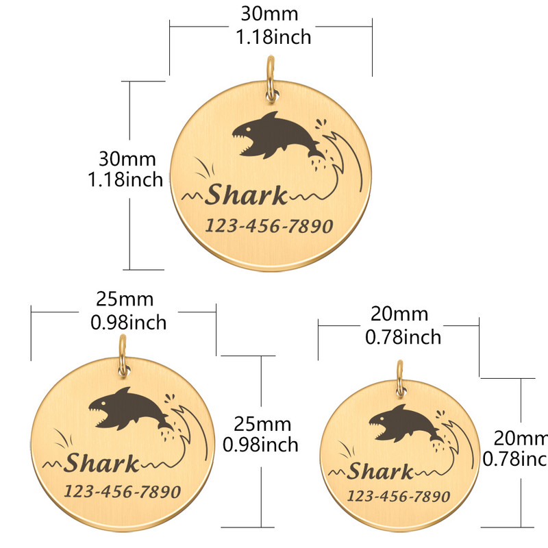 Isikupärastatud koerasilt Lemmiklooma ID-sildi nimesildid Tasuta kohandatud kassikutsikasildid Roostevabast terasest kaelarihm Lemmikloomatarvikud Dropshipping