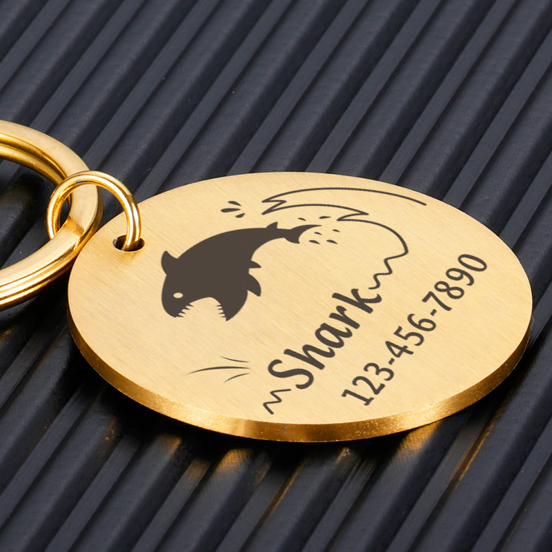 Isikupärastatud koerasilt Lemmiklooma ID-sildi nimesildid Tasuta kohandatud kassikutsikasildid Roostevabast terasest kaelarihm Lemmikloomatarvikud Dropshipping