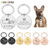 Etichete personalizate pentru câini pisici gravate pisică câine cățeluș personalizat ID-ul pentru numele animalului de companie Etichetă cu pandantiv Accesorii pentru animale de companie Dropshipping