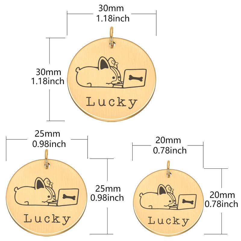 Etichete personalizate pentru câini pisici gravate pisică câine cățeluș personalizat ID-ul pentru numele animalului de companie Etichetă cu pandantiv Accesorii pentru animale de companie Dropshipping