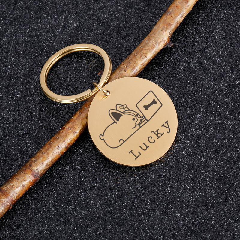 Etichete personalizate pentru câini pisici gravate pisică câine cățeluș personalizat ID-ul pentru numele animalului de companie Etichetă cu pandantiv Accesorii pentru animale de companie Dropshipping
