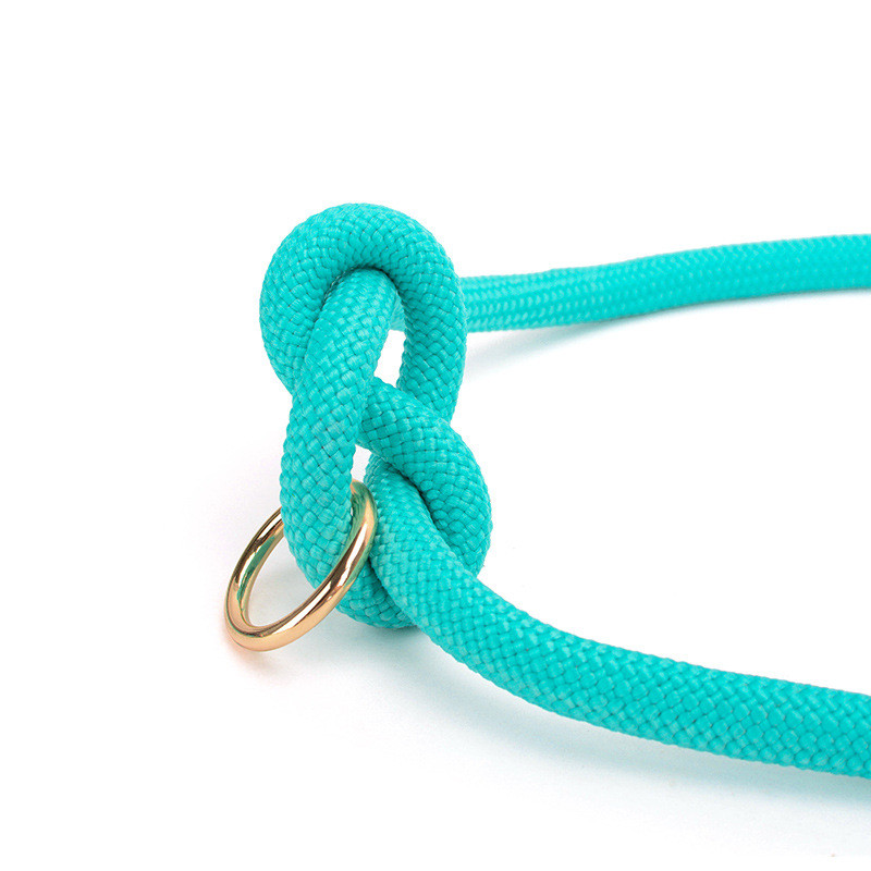 Najlonski povodnik za pse, podesivi višenamjenski povodnik/P povodac s kožnom ručkom Snažan i izdržljiv za šetanje i treniranje pasa