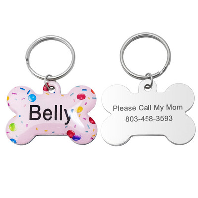 Etichetă personalizată pentru câine Etichetă personalizată cu inimă pentru câine Etichetă personalizată pentru zgarda pentru câine Cadou pentru cățeluș Nou Accesorii pentru câini Guleră Etichetă pentru câine anti-pierdere