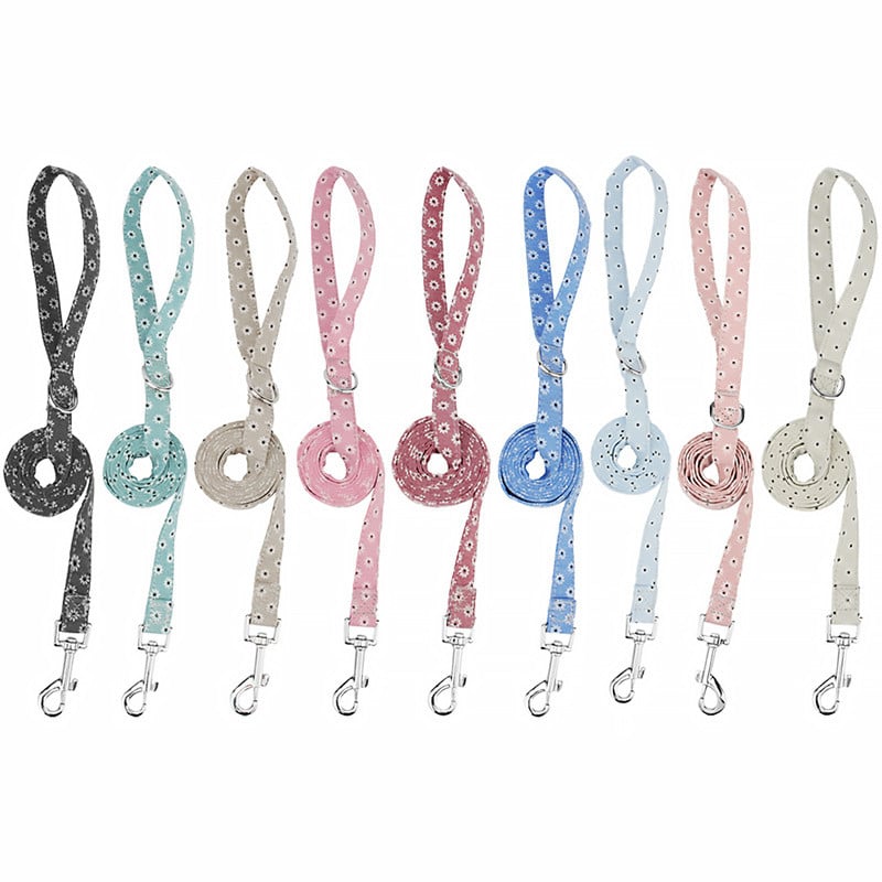 Προμήθειες λουλουδιών λουλουδιών με σχοινί με λουρί για σκύλους Προμήθειες για κατοικίδια ζώα με μικρό μεσαίο σκύλο