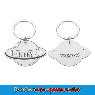 Etichetă de identificare gravată pentru câine de companie Etichetă personalizată pentru cățeluș de pisică etichetă anti-pierdere Accesorii pentru zgarda pentru câini de companie personalizate Etichete cu nume pentru câini Pandantiv cu ridicata