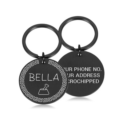 Εξατομικευμένη ετικέτα σκύλου Προσαρμοσμένη ετικέτα κατοικίδιων ζώων για κουτάβι γάτα Αξεσουάρ για κολάρο σκύλου με χαραγμένο αριθμό ονόματος για σκύλους γάτες