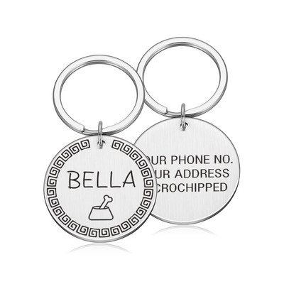 Εξατομικευμένη ετικέτα σκύλου Προσαρμοσμένη ετικέτα κατοικίδιων ζώων για κουτάβι γάτα Αξεσουάρ για κολάρο σκύλου με χαραγμένο αριθμό ονόματος για σκύλους γάτες