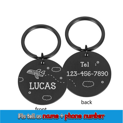 Etichetă personalizată de identificare pentru câini, cu gravură gratuită, guler pentru câini, farmec pentru animale de companie, etichete de identificare cu nume pentru câini, colier cu pandantiv, accesorii pentru cățeluși, gulere