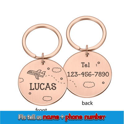 Etichetă personalizată de identificare pentru câini, cu gravură gratuită, guler pentru câini, farmec pentru animale de companie, etichete de identificare cu nume pentru câini, colier cu pandantiv, accesorii pentru cățeluși, gulere