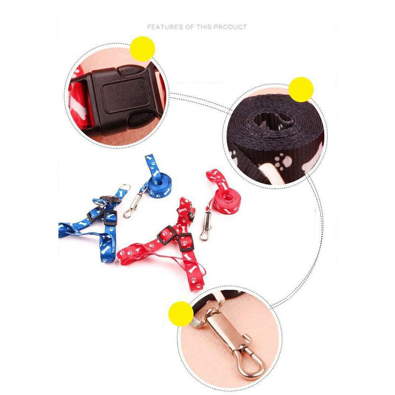 1M ham pentru câini Accesorii pentru câini vestă reglabilă lesă cu plumb din poliester, moale, respirabilă, frânghie pentru animalele de companie mici și medii