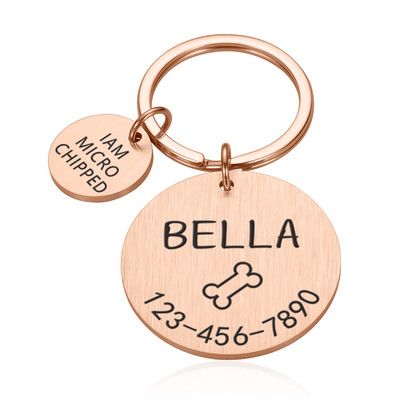 Isikupärastatud koera kassi ID silt Tasuta graveeritud koera kaelarihm Kutsika lemmiklooma ID nimi Lemmikloomad Aksessuaarid Ripats Aadress Kassipoja sildid lemmikloomale