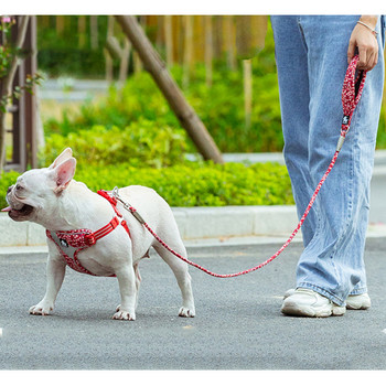 Winhyepet каишка за обучение на кучета с подплатена дръжка Издръжлива каишка за домашни любимци булдог на открито за кученца, средни големи кучета, дропшиппинг