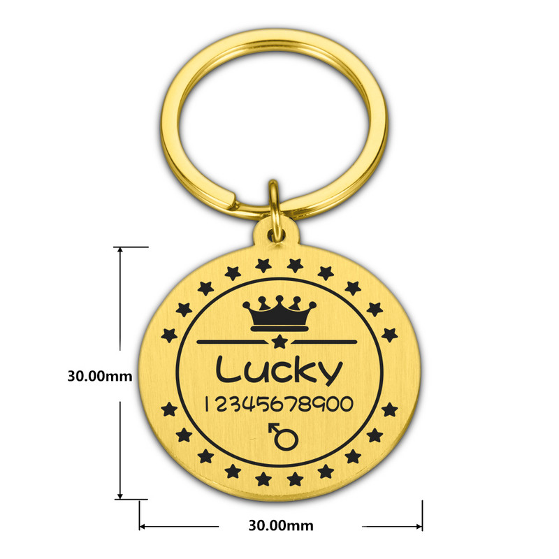 Ümmargune Koer Kassi ID Silt Isikupärastatud Koerad Kassid Nimesildi Sildid Koerte kadumisevastane nimesilt Tasuta graveerimistarvikud lemmikloomadele