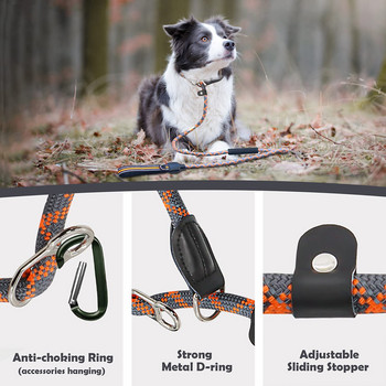 P Chain Training Dog Collary Leash Anti-Choking Heavy Duty Nylon Rope for Big Large Medium Small Dog Walking Accessories