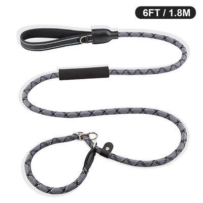 P Lanț de dresaj pentru câini guler de lesă anti-sufocare frânghie de nailon rezistentă pentru câini mari, mari, medii, mici, accesorii pentru plimbare produse