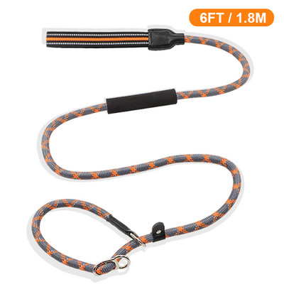 P Lanț de dresaj pentru câini guler de lesă anti-sufocare frânghie de nailon rezistentă pentru câini mari, mari, medii, mici, accesorii pentru plimbare produse