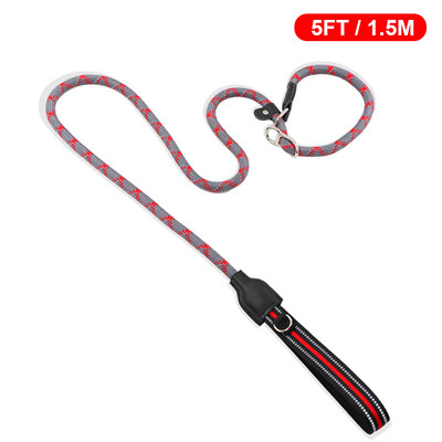 P Lanț de dresaj pentru câini guler de lesă anti-sufocare frânghie de nailon rezistentă pentru câini mari, mari, medii, mici, accesorii pentru plimbare produse