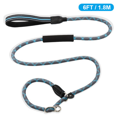 P Lanț de dresaj pentru câini guler de lesă anti-sufocare frânghie de nailon rezistentă pentru câini mari, mari, medii, mici, accesorii pentru plimbare produse